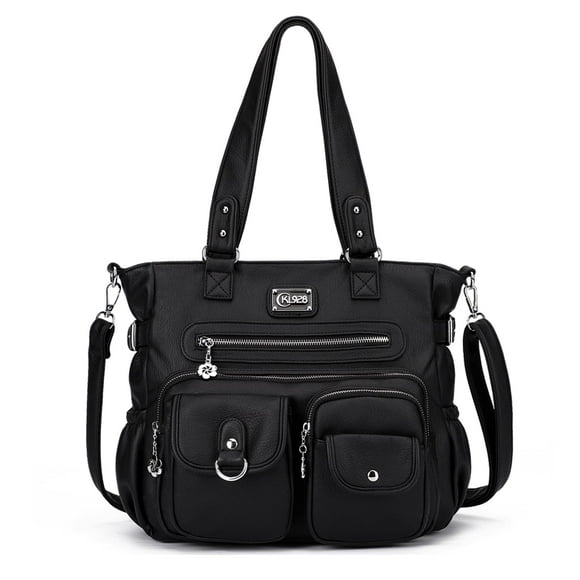 Bolso de hombro KL928, bolsos grandes para mujer, bolsos de mano, color negro