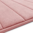 thumbnail image 6 of Microdry Quick Drying Memory Foam Bath Mat Set, Pink (2-Piece), 6 of 9