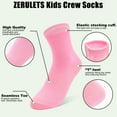 thumbnail image 2 of 15 Pairs Toddler Socks Kids Socks Girls Crew School Athletic Mid Calf Dress Socks for Children 1-13 Years, 2 of 5