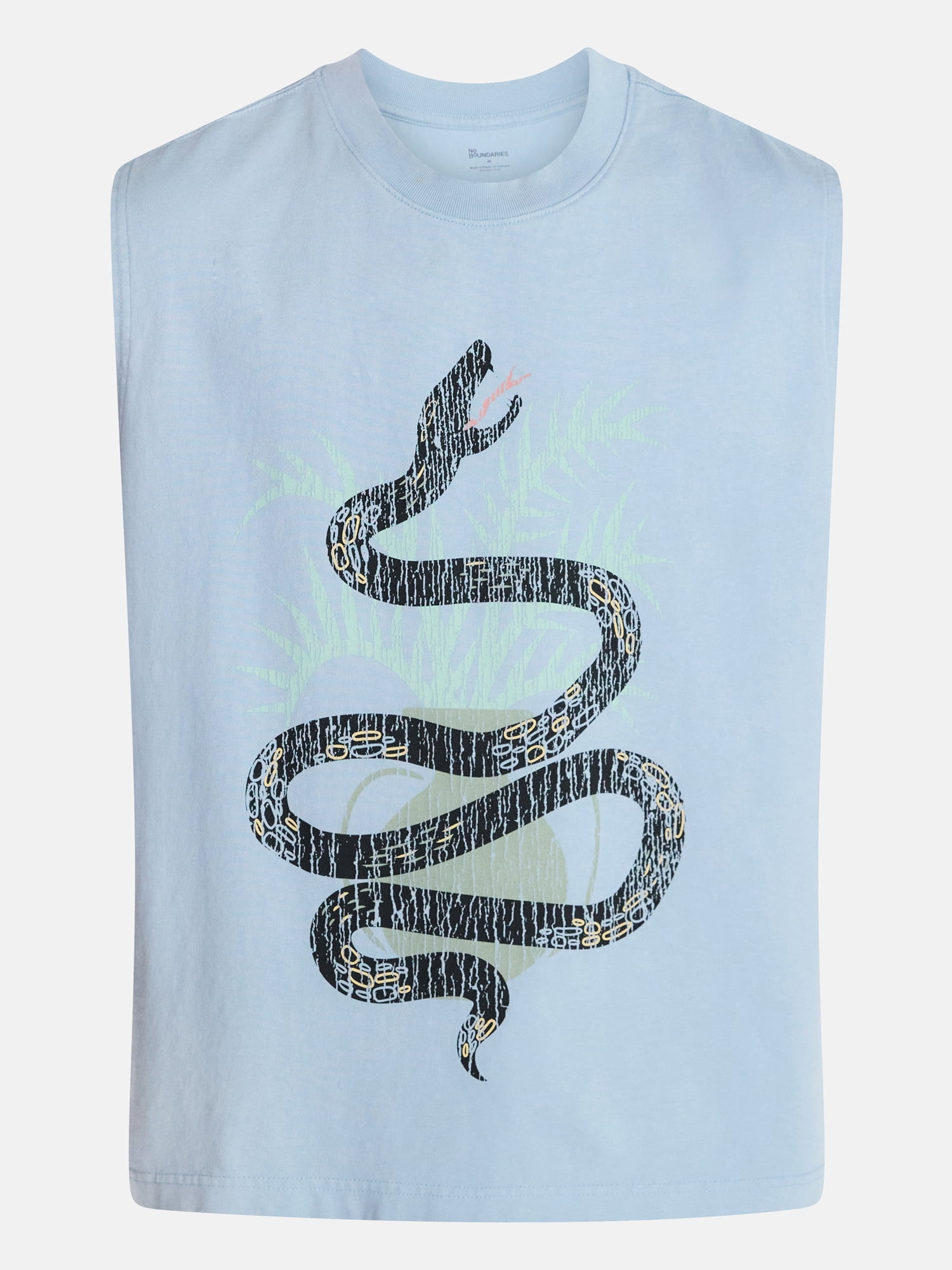 No Boundaries Boxy Fit Heavyweight Graphic Muscle Tank Top, Men's XS-5XL
