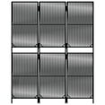 thumbnail image 5 of vidaXL Room Divider 3 Panels Black Poly Rattan, 5 of 9