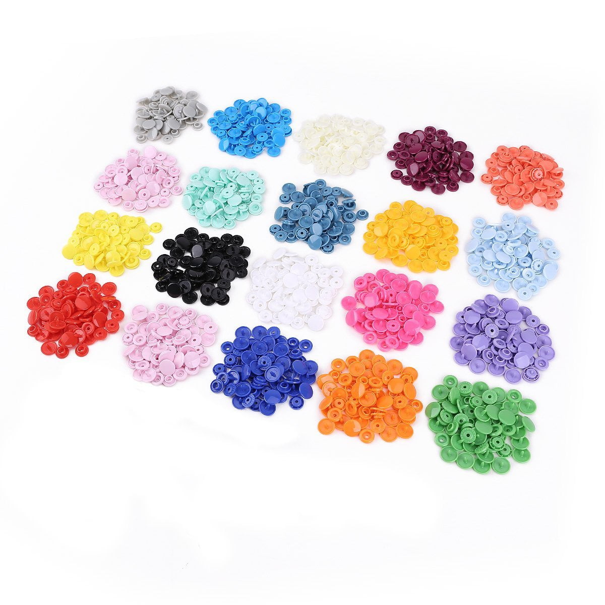 300pcs KAM 20 Colors Size 20 /T5 Snaps Resin Plastic pers Buttons Snap Studs