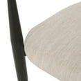 thumbnail image 5 of GDF Studio 5-Piece Morden Dining Set with Round Pedestal Table and Modern Gold-Trimmed Upholstered Chairs, 5 of 13