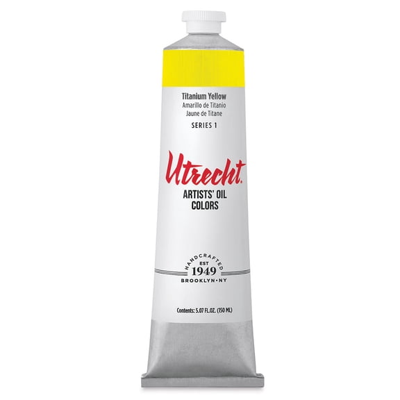Utrecht Artists' Oil Paint - Titanium Yellow, 150 ml tube
