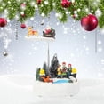 thumbnail image 4 of Kearding Adorno navideño LED luminoso giratorio caja de música Navidad resina creativa artesanía Navidad luz caja de música Kits de decoración para fiestas No. 4 Kearding HA042032-04, 4 of 6