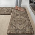 thumbnail image 1 of TEMOGU-Kitchen Mats for Floor 2PCS, Washable Anti Fatigue Mat for Cushioned, 17.3"x47"+17.3"x30", Waterproof Kitchen Rugs, Non Slip Comfort Standing Mat Rug for Home, Sink, Laundry, Rustic Brown, 1 of 4