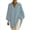 Blue, variant on Women's Oversized Collared Sweater Batwing Long Sleeve Knit Top with Asymmetric Draped Hem Design