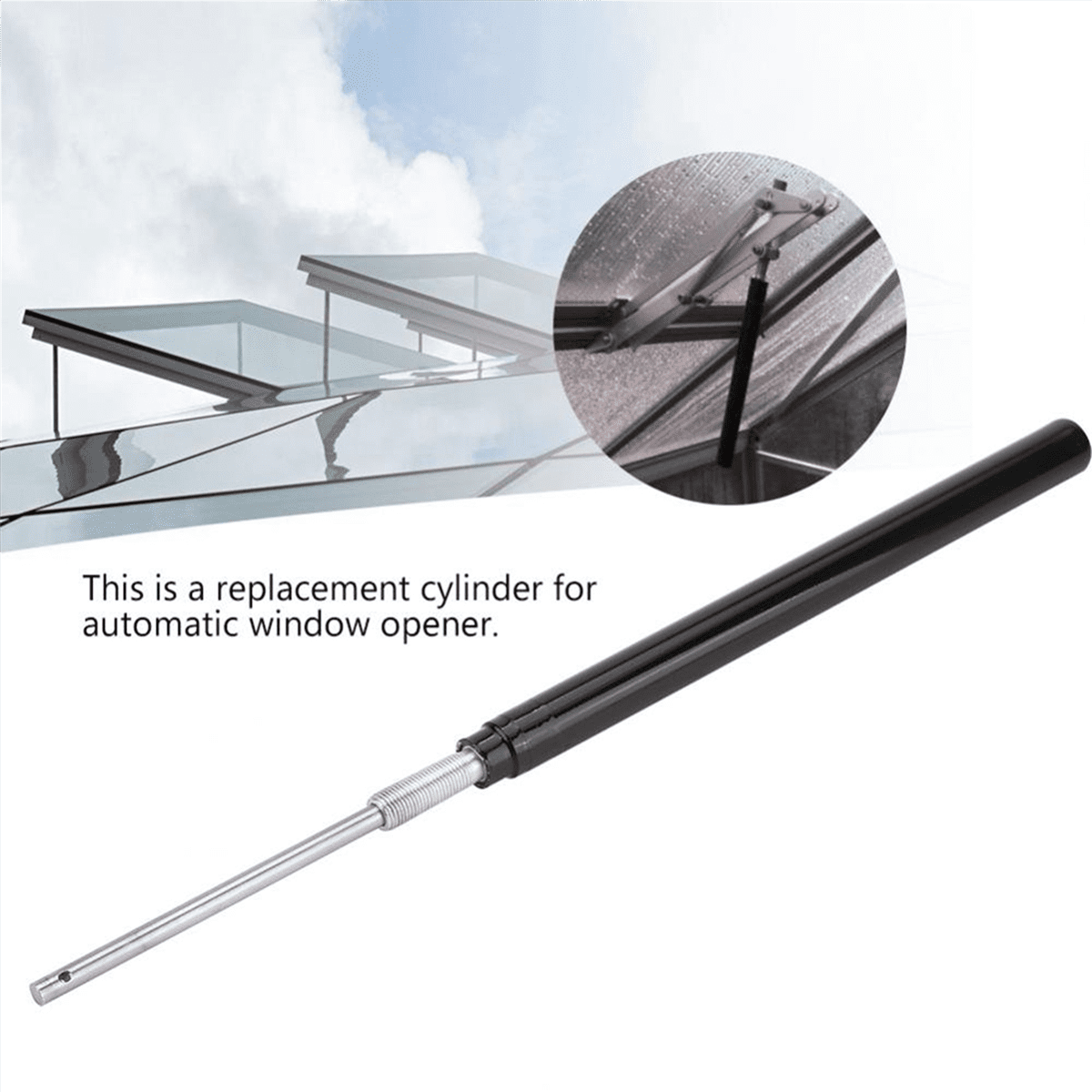 2X Temperature Sensitive Automatic Window Opener Cylinder Automatic Greenhouse Window Opener Cylinder,2 x Window Opener Cylinder,black