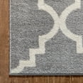 thumbnail image 2 of Well Woven Harbor Trellis Grey Quatrefoil Geometric Modern Area Rug 7'10" x 10'6", 2 of 8