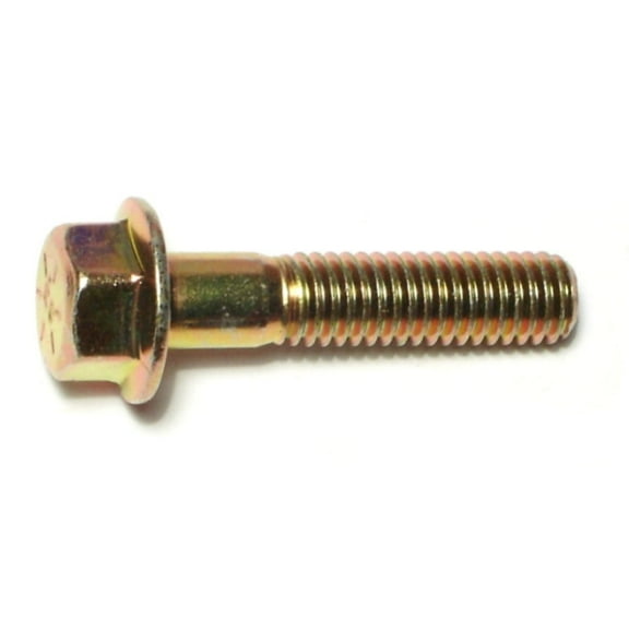 3/8"-16 x 1-3/4" Zinc Plated Grade 8 Steel Coarse Thread Hex Washer Head Flange Bolts FBHWS8-078