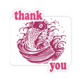 thumbnail image 1 of Red Painting Japanese Culture Fish Thank You Stickers Quote Grateful, 1 of 3
