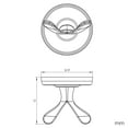 thumbnail image 4 of Design House San Martin Transitional Bathroom Double Robe Hook, Polished Chrome, 4 of 9