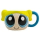 thumbnail image 1 of Taza Grande de Cerámica, Diseño Esculpido en 3D, Chicas Super Poderosas, Modelo Burbuja, Capacidad 591 mililitros, 1 of 4