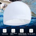 thumbnail image 4 of Gorro de natación, protección auditiva grande, gorro de PU de pelo largo, gorro de natación de entrenamiento para adultos, 4 of 6