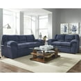 thumbnail image 3 of Upholstered Loveseat in Indigo Chenille, 3 of 3