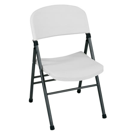 Cosco Commercial Molded Resin Folding Chair White Set Of 4