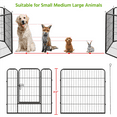 thumbnail image 4 of Topeakmart 18 Panels Heavy Duty Pet Playpen Dog Exercise Pen Cat Fence, 31.5''H, Black, 4 of 13