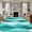 Aqua, variant on 6'x9' Area Rugs, Turquoise Stripes Indoor Outdoor Area Rug for Living Room Bedroom, Vintage Farmhouse Ripple Texture Art Washable Bathroom Rugs Kitchen Floor Carpet Mats Home Decor Aesthetic