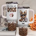 thumbnail image 3 of Personalized Dog Tumbler with Norwegian Lundehund Dog’s Name – Custom Travel Coffee Cup 40oz, Travel Coffee Cup, Gift for Mother's day, Father's day, Christmas Xbewar, 3 of 6