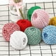 thumbnail image 4 of Cateissary Cotton Thread Weave Socks Clothes Hats Meters Rope Clothing Sewing Practicing Prop 100 Multicolored for Beginners DIY Ropes Tela de costura y artesanía rosa + blanco Cateissary JJ20172-05, 4 of 6