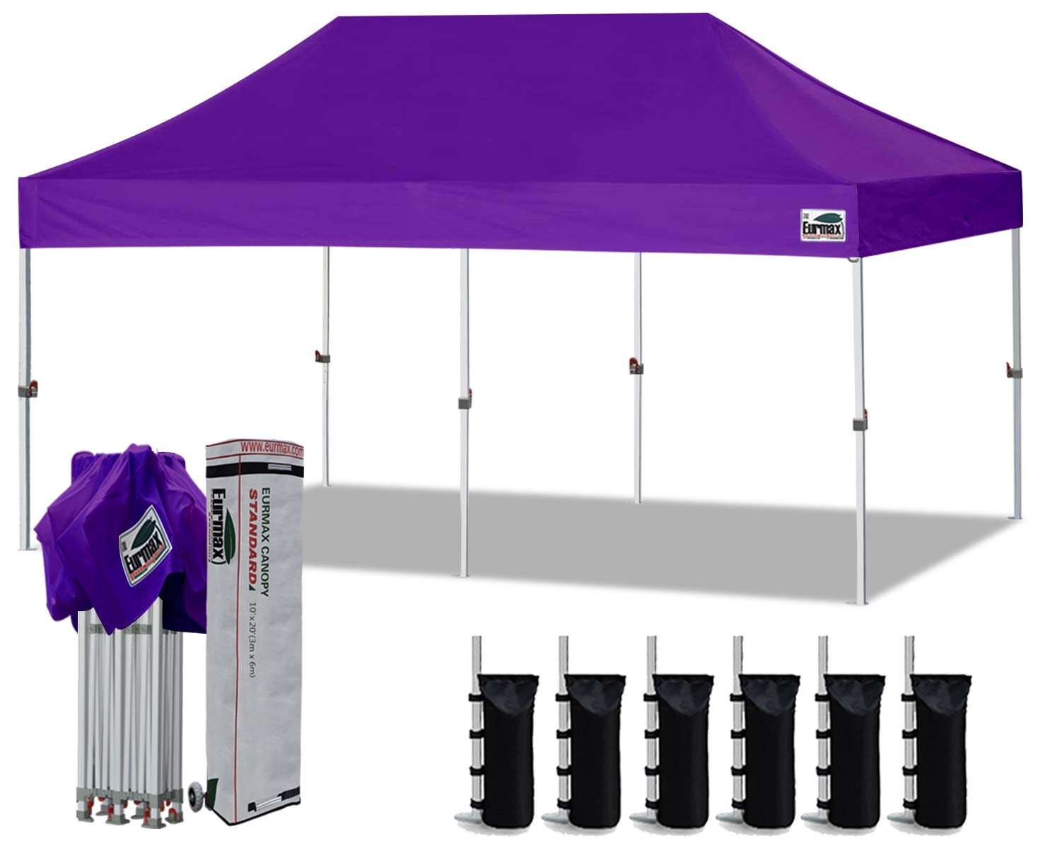  Eurmax USA Smart Durable Pop up Canopy Tent with 1 Removable  Sidewall 10'x10' Outdoor Craft Show Canopy Bouns 4X Stakes(Black) : Patio,  Lawn & Garden