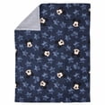 thumbnail image 2 of Disney Mickey Mouse Hello World Star/Icon Super Soft Double Sided Velour/Sherpa Baby Blanket, 2 of 3