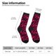 thumbnail image 2 of Balery Burgundy Tie Dye Calcetas Largas con Estampado para Hombre y Mujer – Suaves y Transpirables, Talla Única (US 5-11), 2 of 6
