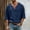 Blue, variant on VgaVtl Elbow-Length Mens Tee Shirts Summer V-Neck Clothing for Men Sports Casual Plain Breathable Lightweight