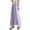 Purple, variant on CQONEPT Womens Wide Leg Flowy Casual Pants Chiffon Comfortable Stretchy Pant Elastic Waist Breathable Fall Fashion Trousers
