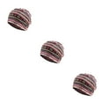 thumbnail image 3 of Maytalsory Bonnet Ethnique Style Hijab Floral Imprimé Coloré Turban Réglable Oreille Protection Style Accessoires Bonnet Rose Rouge Bande 3Set, 3 of 6