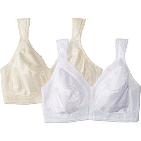 

Playtex Women s 18-Hour Original Comfort-Strap Bra 2-Pack Natural Beige/White 40D