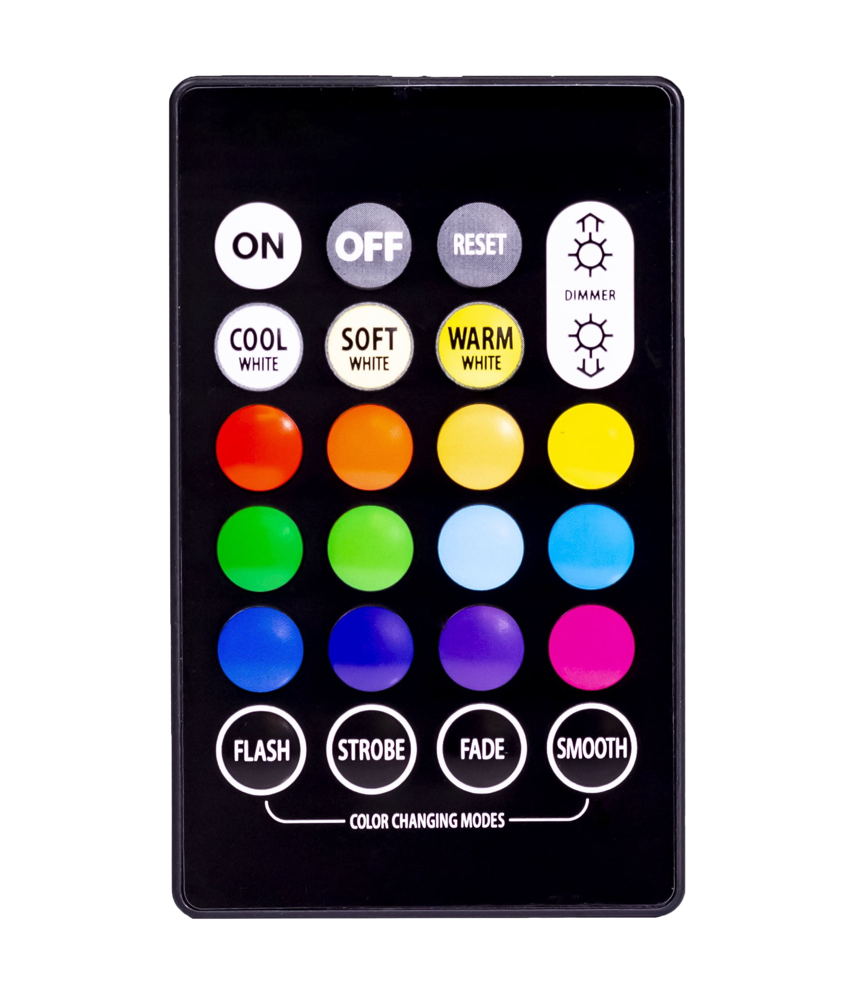 Great Value 6.5FT, USB Powered, Adjustable White and Multi-Colored RGB LED Tape Light with Remote Control