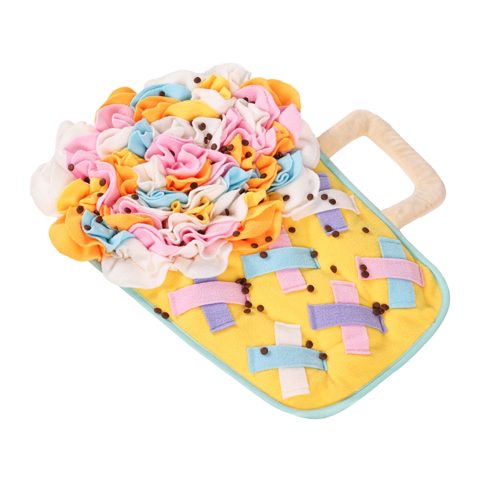 Kyusrd Pet Dog Sniffing Mat Large Puppy Toys Boredom Gods Hidden Food Consumption Energy Puzzle Decompression Slow Food Training