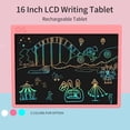 thumbnail image 3 of Yeacher 16 Inch LCD Writing Tablet Single Color Screen Rechargeable With Stylus Pen Blue, 3 of 8