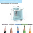thumbnail image 4 of Pencil Sharpener Electric Pencil Sharpener, Portable Children's Pencil Sharpener, Blade Sharpening Quickly, Suitable for No. 2/Colored Pencils (6-8mm)/School Pencil Sharpener/Classroom/Office/Home, 4 of 7