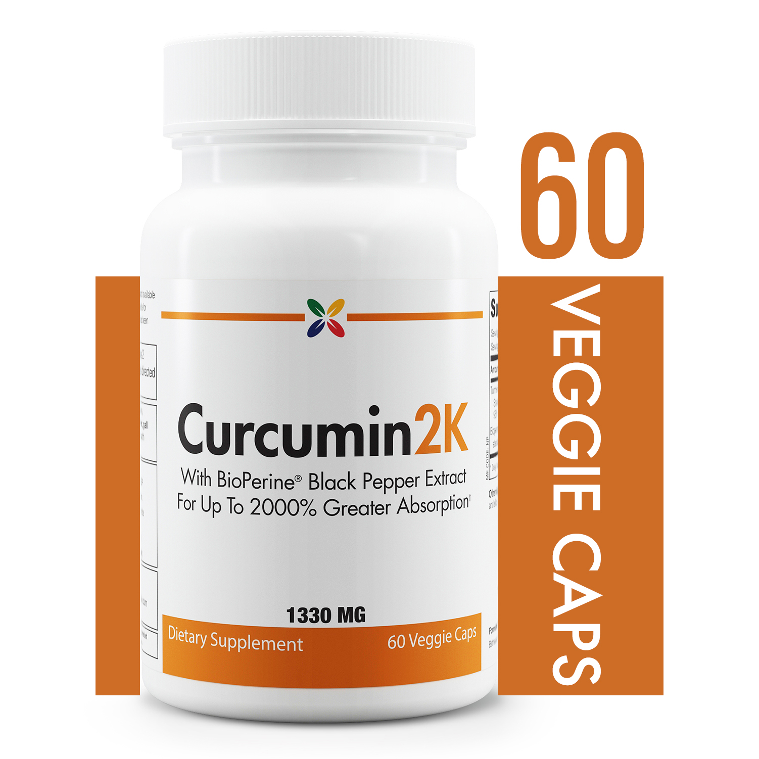 Stop Aging Now Curcumin2K Formula with Black Pepper With BioPerine
