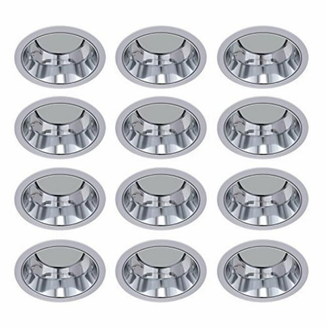 Elitco Lighting RES30CH-12PK 6 in. Chrome Reflector Trim Fits PAR30 R30 - Pack of 12