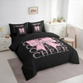 thumbnail image 3 of Manfei Kawaii Pink Bow 7-Piece Twin Bedding Sets for Teens Children Girls,Bling Glitter Bedding Comforter Set,Girly Dreamy Dance Breathable Sheet Sets,Luxury Bedroom Decor,Reversible, 3 of 8