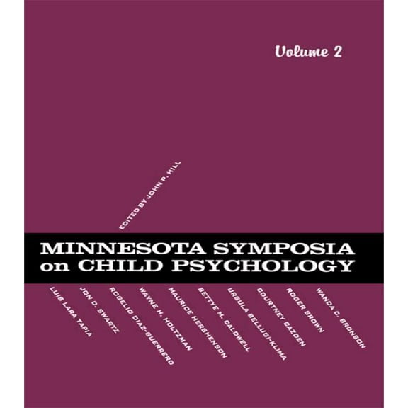Minnesota Symposia on Child Psychology Minnesota Symposia on Child Psychology: Volume 2, (Hardcover)