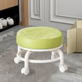 thumbnail image 3 of Fufafayo under $5 Low Roller Seat Multi-functional Small Stool with Wheels, Leather Rolling Stool Step Stool Mechanic Stool on Wheels for Home Office Garage Shop, 3 of 7