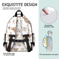 thumbnail image 5 of Highland Cow and Flower Print Cute School Backpack Bag for School with Padded Back and Adjustable Shoulder Straps 15.25"x11.5"x5.25", 5 of 5