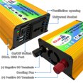 thumbnail image 2 of Inversor De Corriente Para Automóvil De Alto Rendimiento De 300 W 12 V 220 V A Ca 110 V Convertidor De Transformador De Voltaje Adaptador Convertidor De Cargador Automático Inversor De Onda Inevent VI009298-01, 2 of 6