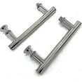 thumbnail image 4 of 2 Pcs 145mm (14.5cm) Poignée de Porte de Douche en Chrome Abs, Trou à Trou, 4 of 4