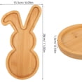 thumbnail image 2 of RVKXHD Easter Farmhouse Bunny Serving Tray, Rabbit Shaped Charcuterie Board, Reusable Food Serving Plate Party Platter for Snacks Fruits Candies Cheese, Versatile Snack Organizer, 2 of 9