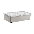 thumbnail image 4 of Organizador de almacenamiento con ruedas debajo de cama, resistente y multifuncional, con ruedas, para ropa, dormitorio, ropa de cama, zapatos y 100x50x28cm, 4 of 8
