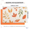 thumbnail image 6 of Yayeee Doormat for Indoor Entrance 32" x 20" Non Slippery Floor Rug, Beige Autumn Leaves, 6 of 8