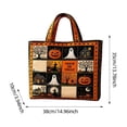 thumbnail image 2 of Halloween Quilted Tote BagâLightweight, with Smooth Zippers and Comfortable Handlesâ for Travel, Work, Gym, Sports, and Everyday Use, 2 of 6