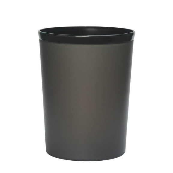Mainstays Frosted Plastic Black Wastebasket