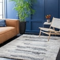 thumbnail image 2 of SAFAVIEH Fontana Shag Darius Abstract Plush Area Rug, Grey/Ivory, 6'7" x 6'7" Square, 2 of 8