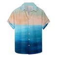 thumbnail image 2 of ZCFZJW Fashion Mens Hawaiian Tops Tropical Print Summer Short Sleeve Button Down Graphic T-Shirts Loose Regular Fit Casual Holiday Vacation Beach Shirts Multicolor#13 M, 2 of 6
